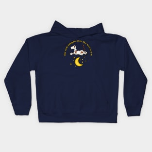 Little Cow Jumping Over The Moon Kids Hoodie